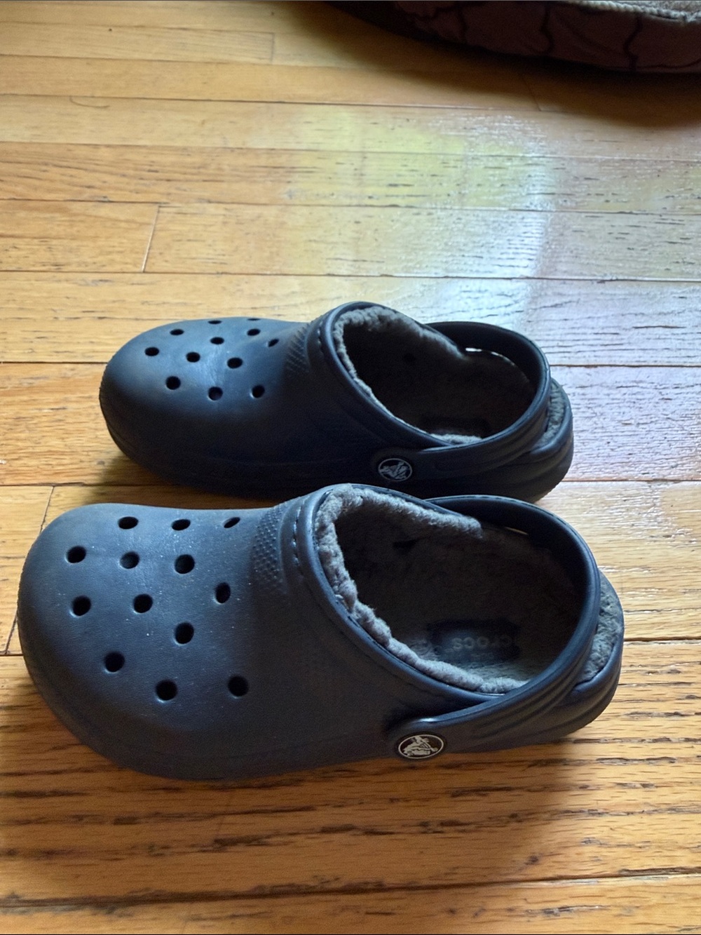 Crocs Kids Classic Lined Clog - Navy 12 C